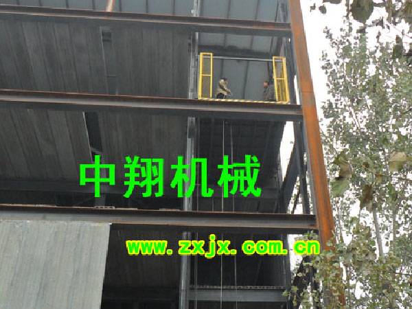 升降高度18.8米液壓升降平臺(tái)安裝完畢！